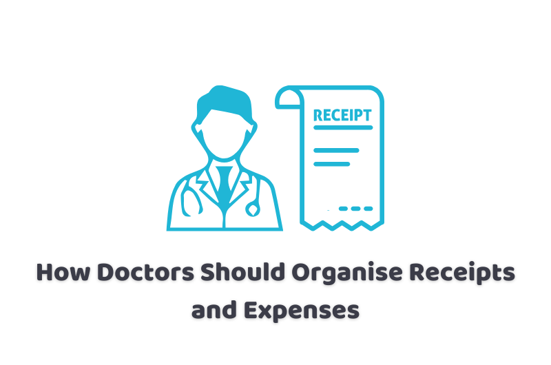 organise receipts and expenses for doctors
